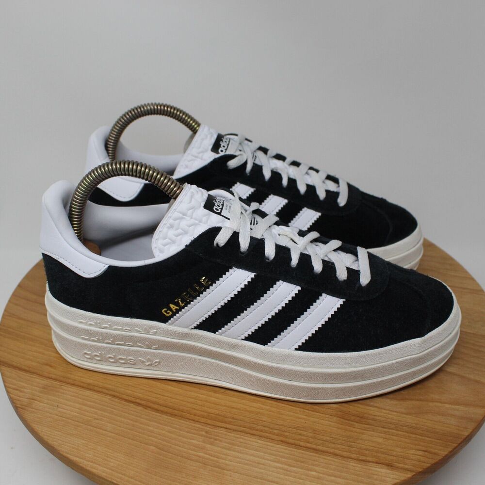 adidas Gazelle Platform Sneakers Black White